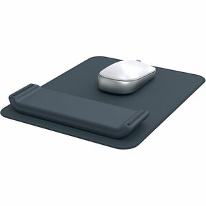 ACCO ERGO Mouse Pad - 24 mm x 200 mm x 260 mm Dimension - Dark Grey - Foam - Strain Resistant, Anti-slip - Mouse