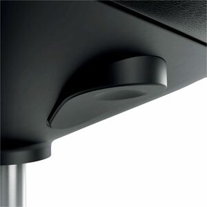 ACCO Utility Stool - Adjustable Seat - Dual Density Foam (DDF), Artificial Leather Seat - 5-star Base - Black