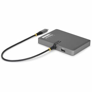 StarTech.com USB-C to Quad-Monitor Workstation Adapter, 4K 60Hz DisplayPort, 140W PD Passthrough for Laptop Charging, 1x U