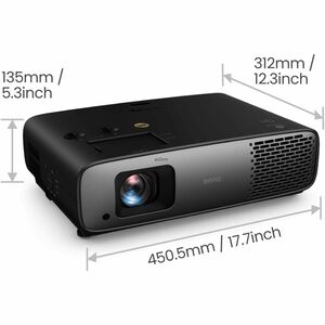 Proyector DLP BenQ W4100I - 3D - 16:9 - Hig Dynamic Range (Alto rango dinámico, HDR) - Frontal - 2160p - 20000Hora(s) Modo