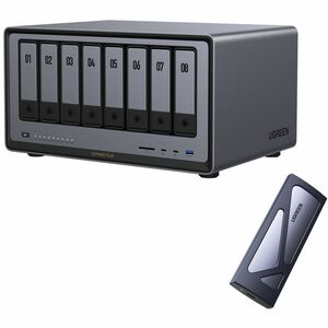 Ugreen NASync DXP8800 Plus 18 x Total Bays NAS Storage System - Intel Core i5 i5-1235U Deca-core (10 Core) 900 MHz - 8 GB 