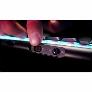CHERRY XTRFY G8A-25100 Gaming Keyboard - Full-size - Wired/Wireless Connectivity - USB Type A Interface - RGB LED - French
