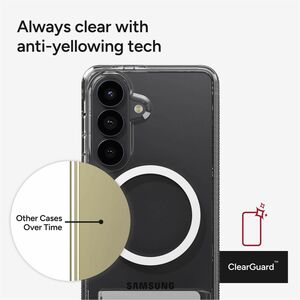 ZAGG Crystal Palace Snap Case for Samsung Galaxy S26 Smartphone - Textured Edge, Textured Grip - Transparent - Drop Resist
