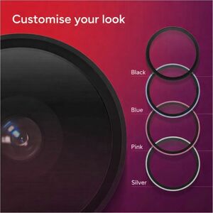 invisibleSHIELD Hoops Camera Lens Protector - Black - Tempered Glass