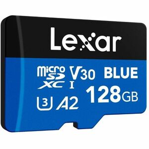 Lexar BLUE PLUS 128 GB Class 10/UHS-I (U3) V30 microSDXC - 170 MB/s Read - 10 Year Warranty