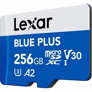 Lexar BLUE PLUS 256 GB Class 10/UHS-I (U3) V30 microSDXC - 170 MB/s Read - 10 Year Warranty