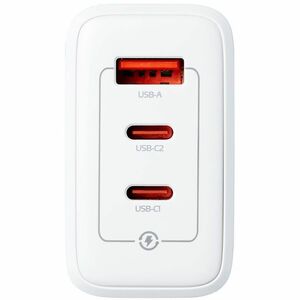 Adata 65W GaN USB Charger - 65 W - 120 V AC, 230 V AC Input - 5 V DC, 9 V DC, 12 V DC, 15 V DC, 20 V DC Output - 3.25 A - 