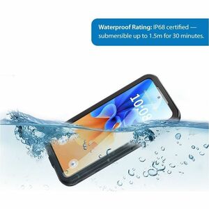 Strike Waterproof Case for Samsung Galaxy A56 (Black) - For Samsung Galaxy A56 Smartphone - Black, Clear - Water Proof, Dr
