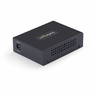 StarTech.com 10GbE Multi-Gigabit Open SFP+ Fiber Media Converter, 10G/5G/2.5G/1G/100M, Copper to 10GBASE-X SFP+, 16K Jumbo