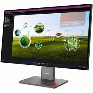 Lenovo ThinkVision P27Q-40 27" Class WQHD LED Monitor - 16:9 - Eclipse Black - 27" Viewable - In-plane Switching (IPS) Tec