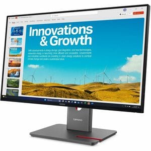 Lenovo ThinkVision P24QD-40 24" Class WQHD LED Monitor - 16:9 - Eclipse Black - 23.8" Viewable - In-plane Switching (IPS) 