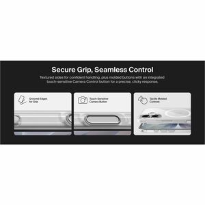 Belkin SheerForce Clear Series Case for iPhone 17 - For Apple iPhone 17 Smartphone - Textured Side - Clear - Glossy - Yell