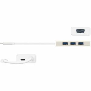 j5create JCH411 USB Hub - USB 3.1 (Gen 1) Type C - 1.25 GB/s - Desktop, Notebook, Smartphone, Tablet - 3 Total USB Port(s)