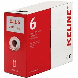 KELine 305 m Category 6 Network Cable - Cable for Network Device - 1 Gbit/s - Unshielded Twisted Pair (UTP) - Riser - 23 AWG