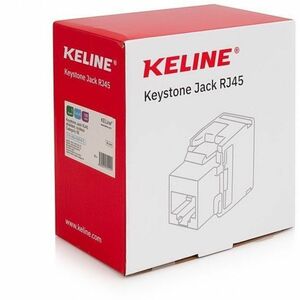 KELine Network Connector - 1 × RJ-45 Network - Female - White