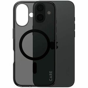 CARE Urban Combat Hülle für Apple iPhone 16 Smartphone - Schwarz, Transparent - Sturzsicher, Kratzfest, Stoßfest, Reißfest