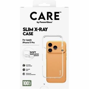 CARE X-Ray Hülle für Apple iPhone 17 Pro Smartphone - Transparent - Sturzsicher, Kratzfest, Quetschfest, Stoßfest, Stoßfes