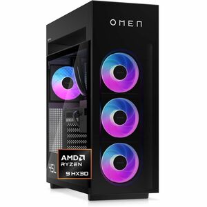 OMEN OMEN MAX 45L GT23-041gcn 游戏台式电脑 - AMD Ryzen 9 - 128 GB - 4 TB PCI Express NVMe 4.0 SSD - 塔式 - 暗影黑 - AMD B850 芯片 - NVI