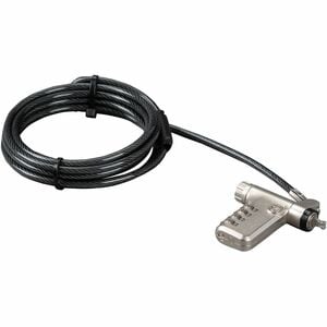 Targus DEFCON ASP106RGLXS Cable Lock For Notebook, Docking Station, Monitor - 1.98 m Cable - Resettable/Serialized - 4-dig