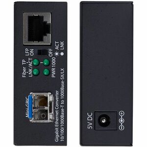 StarTech.com Transceiver/Media Converter - TAA Compliant - 2 Port(s) - 1 x Network (RJ-45) - Duplex LC Port - Twisted Pair