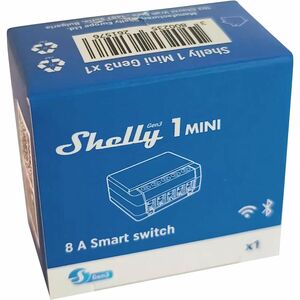 Shelly 1 Gen3 egy áramkörös Wi-Fi + Bluetooth okosrelé