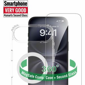 4smarts 360° Protection Set Hülle für Apple iPhone Air, iPhone 17 Air Smartphone - Transparent - Retail - Stoßfest, Kratzf