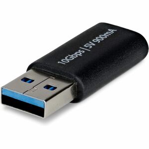 StarTech.com USB-A to USB-C Adapter, USB-A Male to USB-C Female Converter, USB 10Gbps, 5V 900mA, USB to USB C Adapter - Co