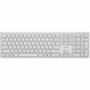 Echelon USB-C Rechargeable Bluetooth Full Size Keyboard for US Win White + Mouse Combo, US