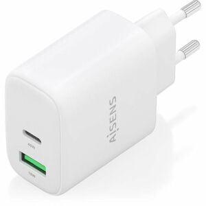 CARGADOR GAN 45W USB-C PD3.0 QC4.0 USB-A QC3.0 BLANCO
