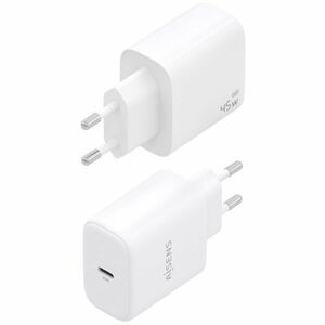 CARGADOR GAN 45W USB-C PD3.0 BLANCO