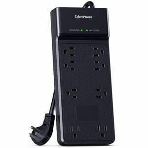 CyberPower CSB806R1 Essential 8 - Outlet Surge Protector with 4800 J Surge Suppression - Clamping Voltage 800V, 6 ft Cord,