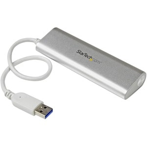 StarTech.com USB Hub - USB - External - Silver, White - 4 Total USB Port(s) - 4 USB 3.0 Port(s)