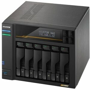 ASUSTOR LOCKERSTOR 6 Gen3 AS6806T SAN/NAS Storage System - Ryzen Embedded V3C14 Quad-core (4 Core) 2.30 GHz - 6 x HDD Supp