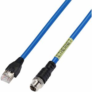 Hanwha M12-RJ45 Ethernet Cable 10M (32.8ft) - 32.81 ft M12/RJ-45 Network Cable for Network Device, Camera - First End: 1 ×