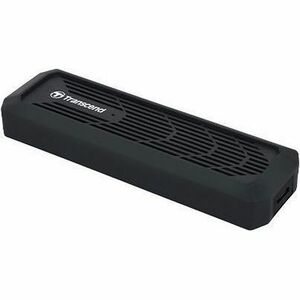 Transcend CM10G Drive Enclosure PCI Express NVMe, SATA/600 - USB Type C Host Interface - UASP Support Portable - Black - 1