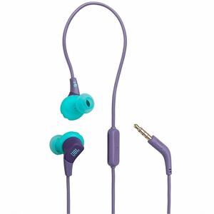JBL Endurance Run 3 Wired Earbud, Behind-the-ear Stereo Earset - Purple - Binaural - In-ear - 20 Hz to 20 kHz - Mini-phone