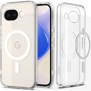 Spigen Ultra Hybrid Mag Case for Google Pixel 10a Smartphone - Clear White - Yellowing Resistant, Drop Resistant, Scratch 