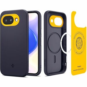 Spigen Nano Pop Case for Google Pixel 10a Smartphone - Textured,Dotted Side Pattern - Blueberry Navy - Drop Resistant, Scr