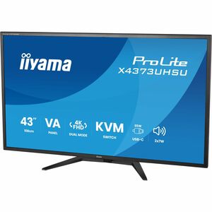 Moniteur LED iiyama ProLite X4373UHSU-B2 43" Classe 4K UHD - 16:9 - Noir mat - 108 cm (42,5") Viewable - Vertical Alignmen