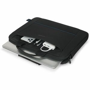 Dicota TWO Carrying Case for 35.6 cm (14") to 40.6 cm (16") Notebook - Black - Water Resistant, Weather Resistant - 300D r