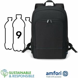 Dicota TWO Carrying Case (Backpack) for 33 cm (13") to 35.6 cm (14") Notebook - Black - Water Resistant, Weather Resistant