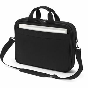 Dicota TWO Carrying Case for 33 cm (13") to 35.6 cm (14") Notebook - Black - Water Resistant, Weather Resistant - 300D rPE