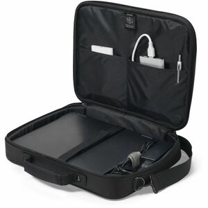 Dicota TWO Tasche für 35,6 cm (14 Zoll) bis 40,6 cm (16 Zoll) Notebook - Schwarz - 300D rPET Polyester Körper - wasserabwe