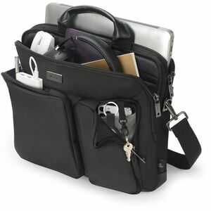 Dicota SEVEN Tasche für 30,5 cm (12 Zoll) bis 35,6 cm (14 Zoll) Notebook - Schwarz - 1680D Polyethylenterephthalat (PET) K
