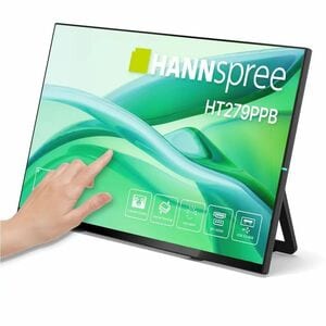 Hannspree HT279PPB 27" Class LED Touchscreen Monitor - 16:9 - 5 ms - 68.6 cm (27") Viewable - Projected Capacitive - 10 Po