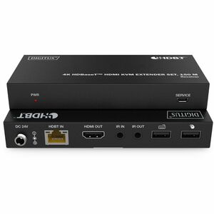 Digitus KVM-Konsole/Extender - Kabel - 150 m Reichweite - 4K UHD - 3840 x 2160 Maximale Videoauflösung - 2 x Netzwerk (RJ-