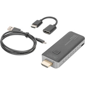 Digitus DS-55319 Video-Extender-Transmitter/Receiver - Kabellos - 1 Eingabegerät - 1 Ausgabegerät - 50 m Reichweite - 2 x 