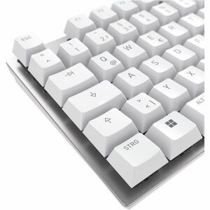 CHERRY KC 200 MX Teclado - Cabo Conectividade - USB tipo A Interface - Inglês (EUA) - Branco, Prata - Mecânica/MX Interrup
