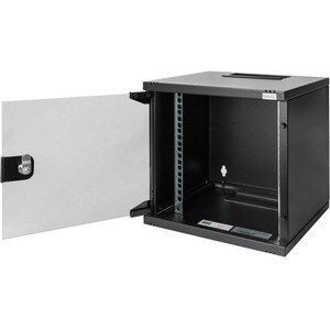 Digitus 6U Wandmontierbar Rackschrank für Server, Patchfeld, LAN-Schalter254 mm Regaltiefe - Schwarz - Stahl, Plastik - 30