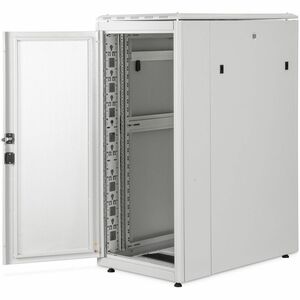 Digitus Unique 26U Bodenstehend Geschlossener Schrank Rackschrank für Server, PDU943 mm Regaltiefe - Hellgrau - Stahl, Ble